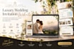 create a luxury personalized wedding invitation website