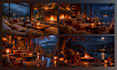 create cozy rain ambient video with natural sound