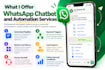 build whatsapp chatbot and whatsapp automation flows