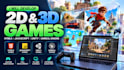 develop 2d 3d games, html5 javascript game, unity game development, unreal engin