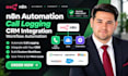 create n8n automation call logging crm integration workflow automation