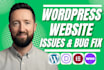 do wordpress bug fix, wordpress website speed optimization under 24 hours
