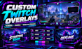 design custom twitch overlays and stream screens