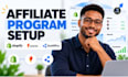 setup shopify affiliate program with awin or goaffpro for store launch