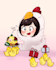 draw a cute custom chibi character illustration