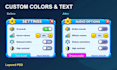 design custom roblox UI menus, buttons and icons