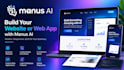 build a professional website and web app using manus ai