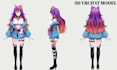 create a custom 3d anime vtuber avatar rigged for vrchat and vseeface