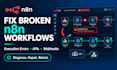 debug failed n8n workflows, fix execution errors and troubleshoot API issues