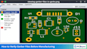 fix pcb design errors, drc issues and prepare gerber files for manufacturing