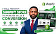 redesign shopify store to increase sales and conversion