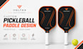 do customized pro pickleball paddle and brand logo design