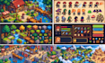 retro pixel game art isometric pixel art ui 2d game assets pixel map environment