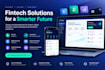 do fintech website design, digital banking, crypto exchange, investment website