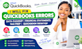 fix quickbooks errors data cleanup financial statements tax prep quickbook desk
