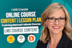 write online course content, lesson plan, lms course content and training manual