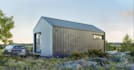 visualize3d prefab house,modular cabin home,bedroom design,cinemagraph rendering