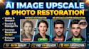 upscale low resolution images, enhance photo quality and fix blur