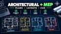 draft mep drawings, redraw floor plans, and create architectural cad drawings
