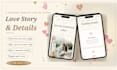 design an interactive wedding invitation website with rsvp