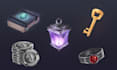 create 2d game assets, props, items and icons