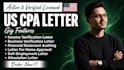 write US CPA income verification and mortgage letter