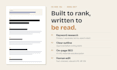 write SEO blog article that rank