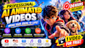 create professional ai animated videos, ai video editing, 3d animation