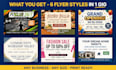 design modern business flyer and corporate flyer