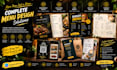 design restaurant fast food menu, cafe qr code takeout digital menu using canva