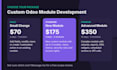 develop custom odoo modules and features in python, owl and qweb