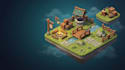 create roblox low poly environment assets, nature props, trees and rocks
