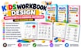 do kids workbook design, kid worksheet layout, learning materials design for kdp