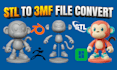 convert 3d model stl to 3mf split in bambu studio ams multi colour 3d printing