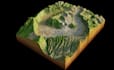 build printable 3d terrain model from google map, watertight stl modular terrain