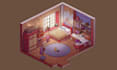 create isomeric pixel art retro pixel art sprite environment