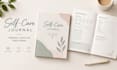 design a printable gratitude journal and self care journal