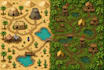 create pixel art tileset pixel tile map character design sprite sheet animation
