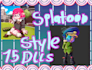 made a tcg art, splatoon art and chibis