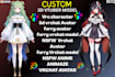 create anime vtuber model, vrchat avatar, furry nsfw rigging, vrm vseeface setup
