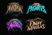 do a fantasy game logo