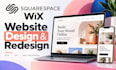 squarespace website design redesign wix website squarespace redesign usa uk ecom