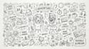 draw simple editorial doodle illustration