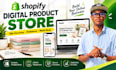 build a digital gifts shopify store with printable products and gift cards