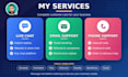 be your customer support agent for live chat, email and phone support