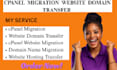 cpanel to cpanel migration nameserver website database domain dns transfer