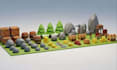 create roblox fantasy props, low poly medieval weapons, roblox low poly props