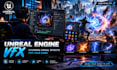 create cinematic game vfx, niagara effects, combat effects