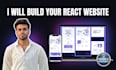 be your front end web developer in react