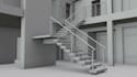create 3d staircase and railing designs with 2d cad drawings
